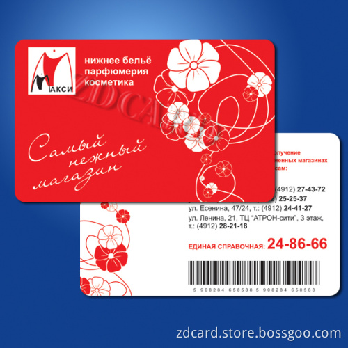 UV Printed/ Thermal Printed Barcode /Personalized Member Cards